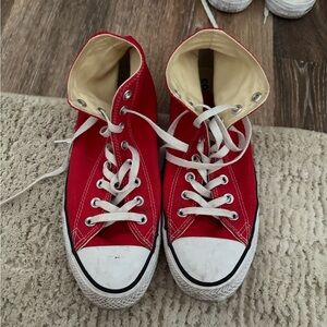 Red High Top Converse
